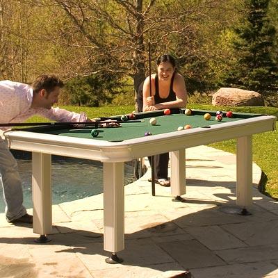 Outdoor Pool Table on New Aluminum Outdoor Pool Table   The Deck Store   A Deck Contractor
