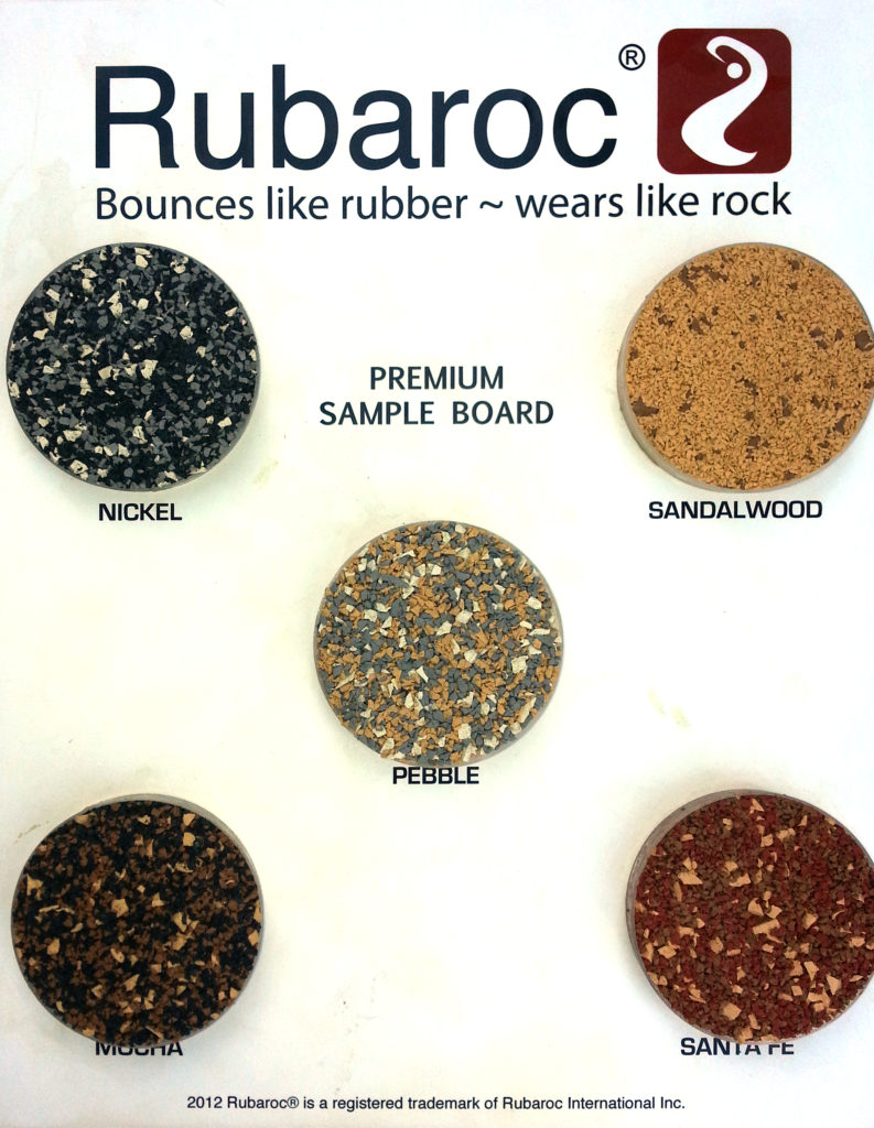 Rubaroc sample board