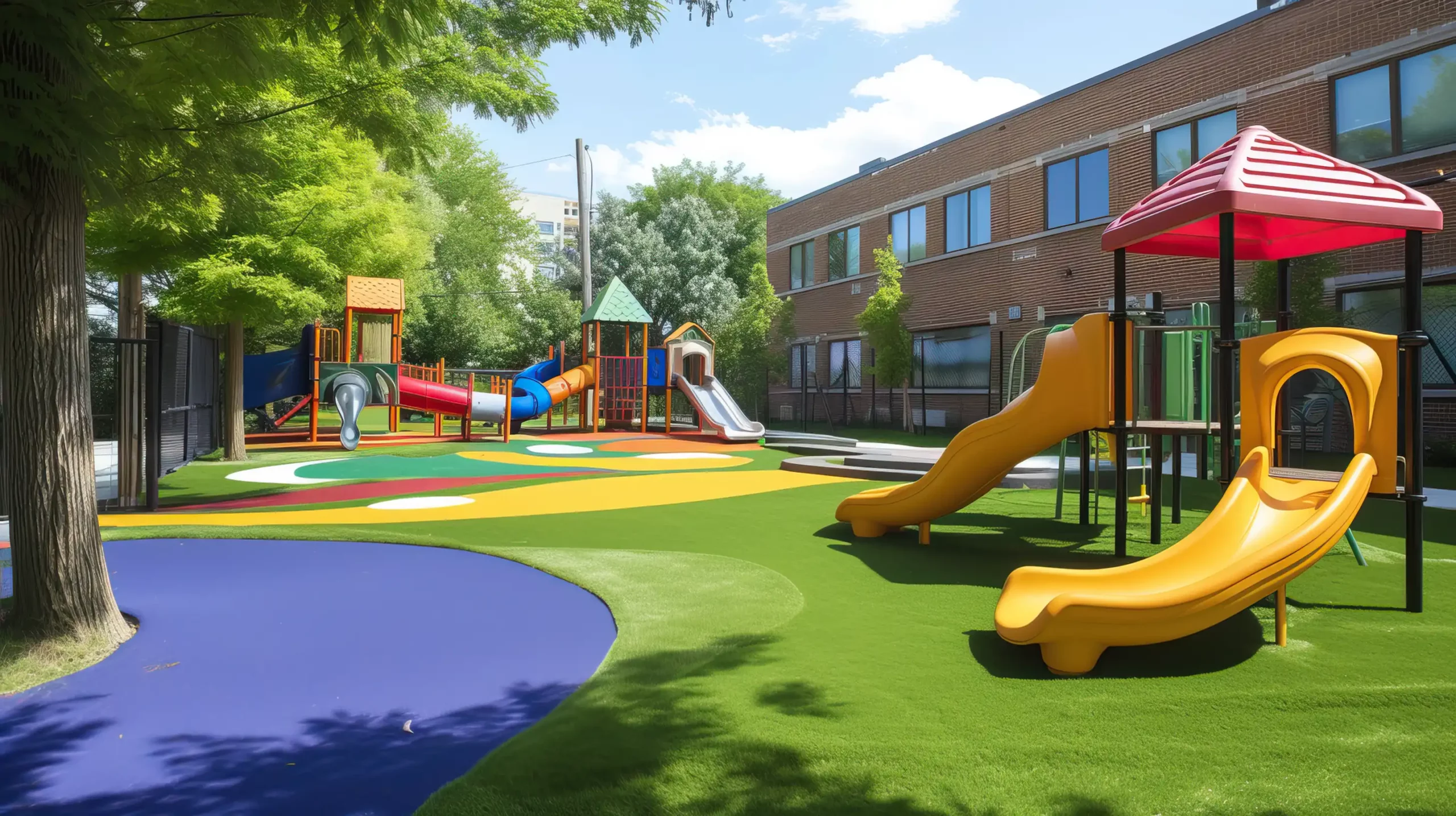 artificial-grass Playgrounds and Schools
